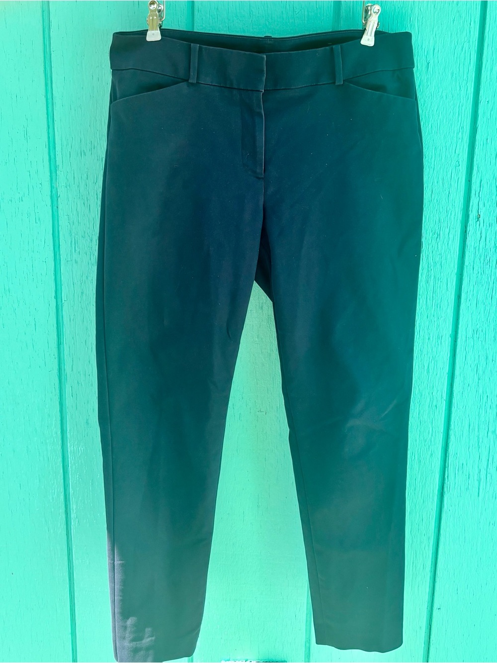 LOFT Julie Skinny Ankle Pants Navy Size 8